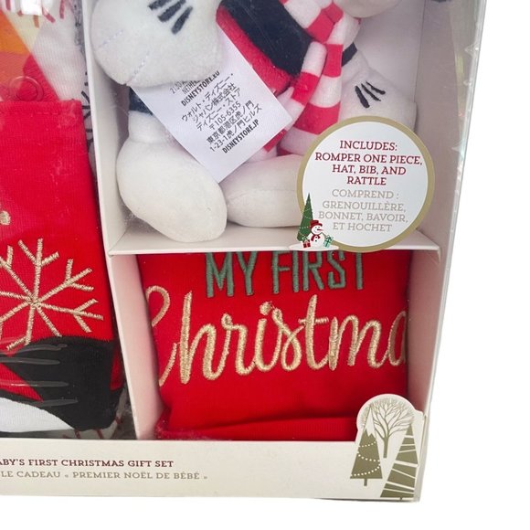 Disney Store Mickey Mouse and Friends My First Christmas Baby Gift Set 6-9M - Picture 7 of 10